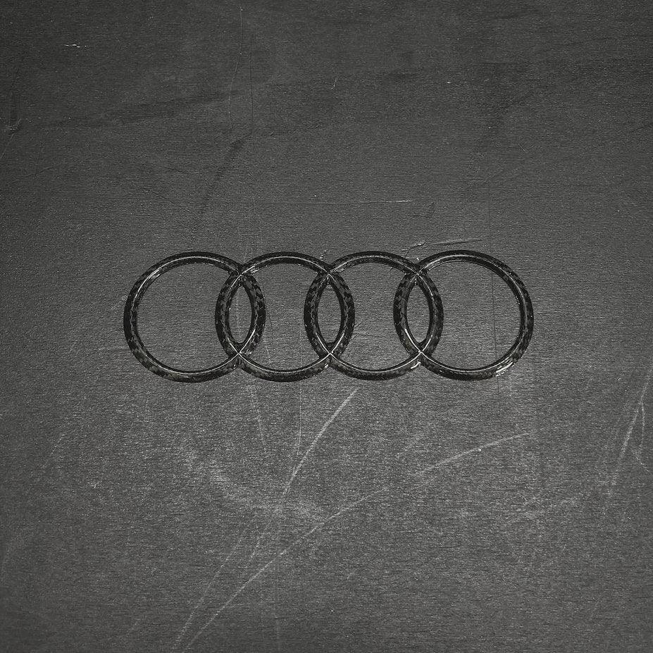Emblem Logo Badge AUDI in Prepreg Carbon Fiber - AUDI - RSI c6
