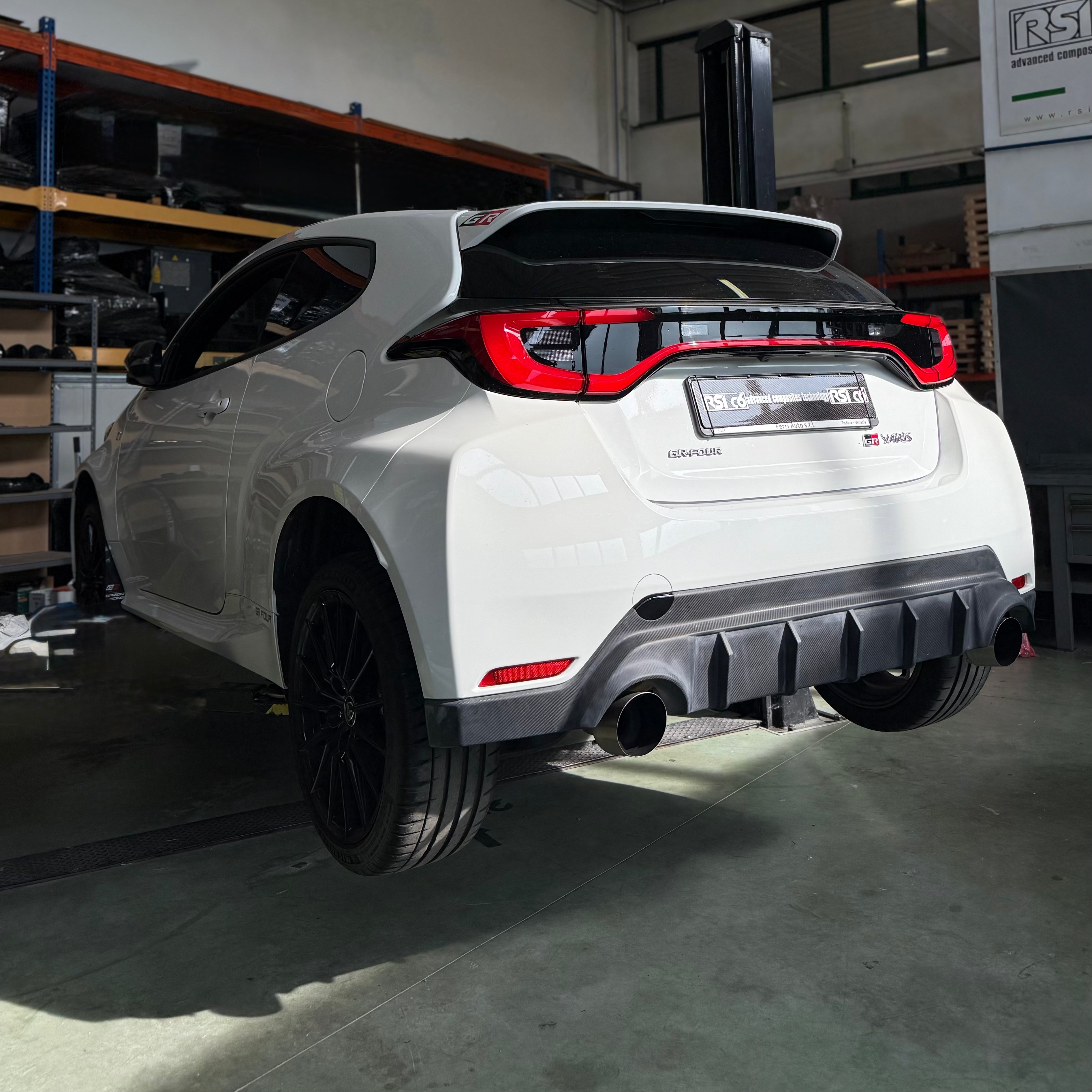 Carbon Fiber Rear diffuser for Toyota GR Yaris mk2 by RSI c6