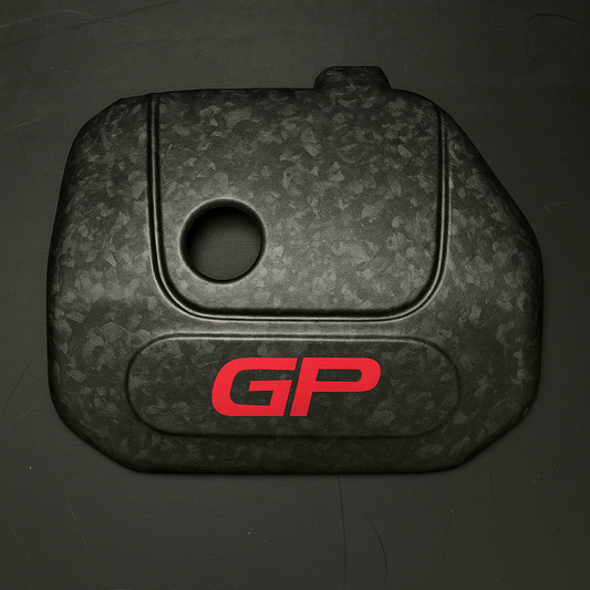 Engine Cover in Forged Carbon for MINI JCW LCI F54 / F55 / F56 / F57 / F60 / GP3 by RSI c6 with GP logo
