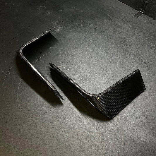 Front Bumper Fins Canards Splitter in Carbon Fiber - AUDI TT RS Pre FL - RSI c6