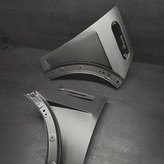 Front Vented Fenders in Carbon Fiber - MINI R50 / R52 / R53 - RSI c6