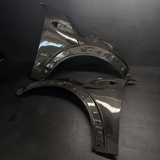 Front Fender Vented in Carbon Fiber - MINI R55 / R56 / R57 / R58 / R59 / GP2 - RSI c6