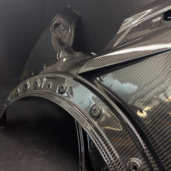 Front Fender Vented in Carbon Fiber - MINI R55 / R56 / R57 / R58 / R59 / GP2 - RSI c6