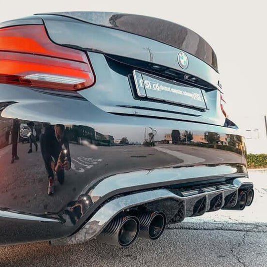 Rear Extractor in Forged Carbon Fiber - BMW F87 M2 & M2C - RSI c6