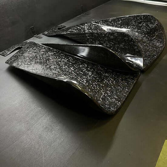 Rear Extractor Diffuser "PRO" in Forged Carbon - MINI F55 / F56 / F57 - RSI c6