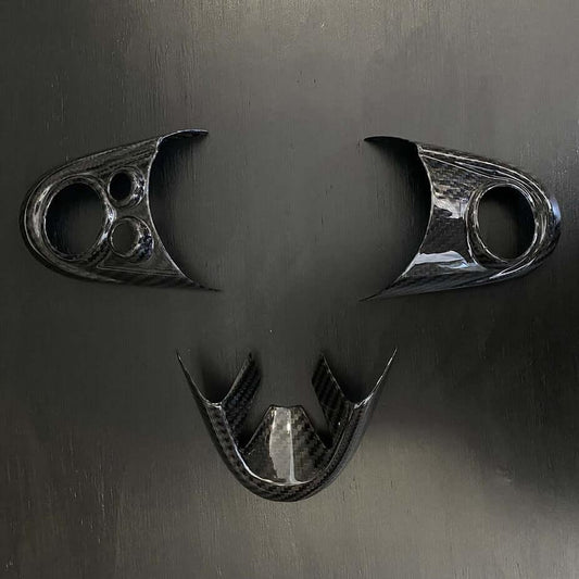 Steering Wheel Trims in Carbon Fiber - MINI F54 / F55 / F56 / F57 / F60 / GP3 - RSI c6