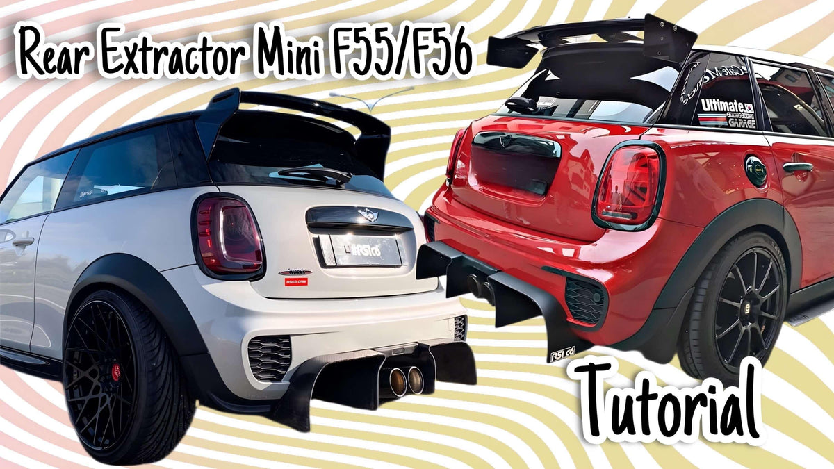 Carbon Fiber MINI F55/F56/F57 Rear Extractor Tutorial – RSI c6