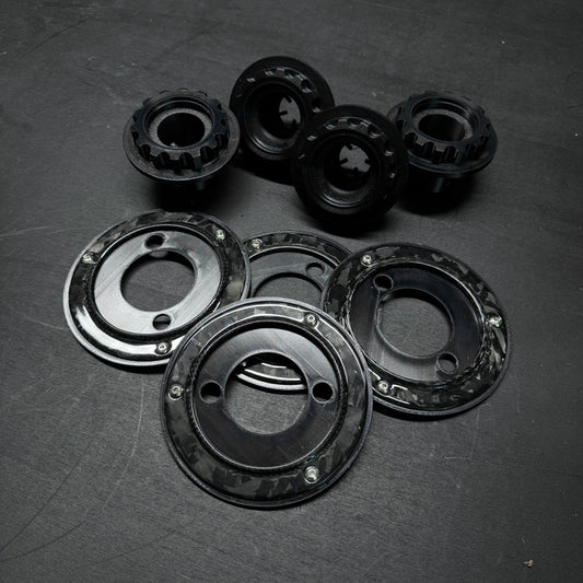 Centerlock with forged carbon crown for MINI GP3 Wheels by RSI c6