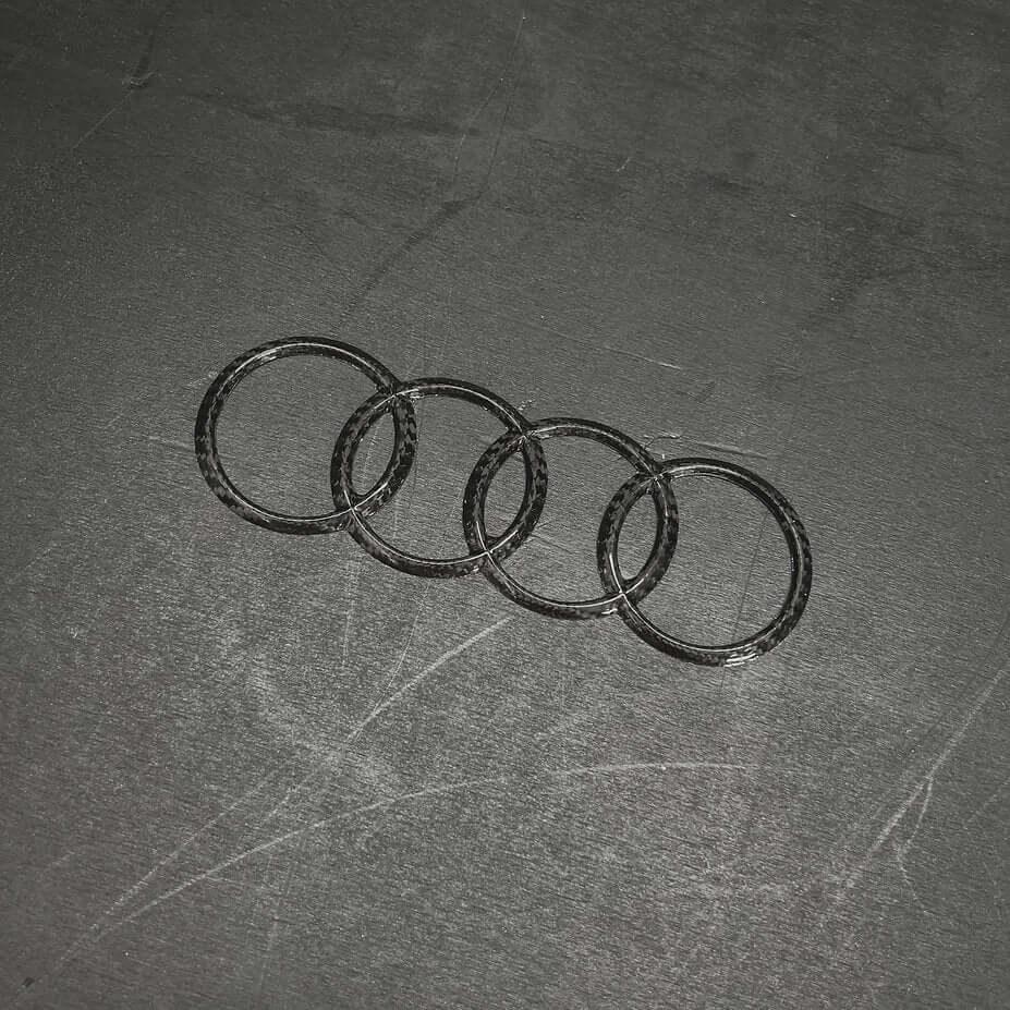 Emblem Logo Badge AUDI in Prepreg Carbon Fiber - AUDI - RSI c6