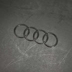 Emblem Logo Badge AUDI in Prepreg Carbon Fiber - AUDI - RSI c6
