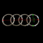 Emblem Logo Badge AUDI in Forged Carbon - AUDI