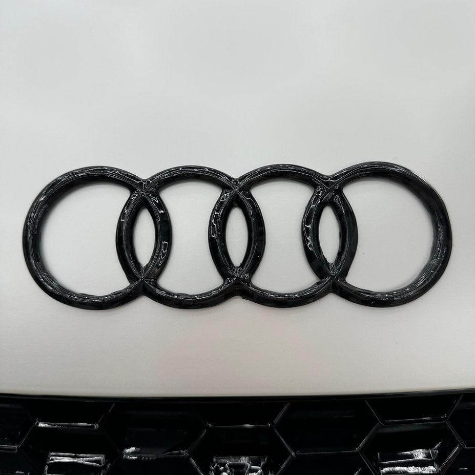 2-Pack Twin Turbo Aluminum Emblems – Silver – Universal Fit For Audi / BMW / Custom Engine Covers