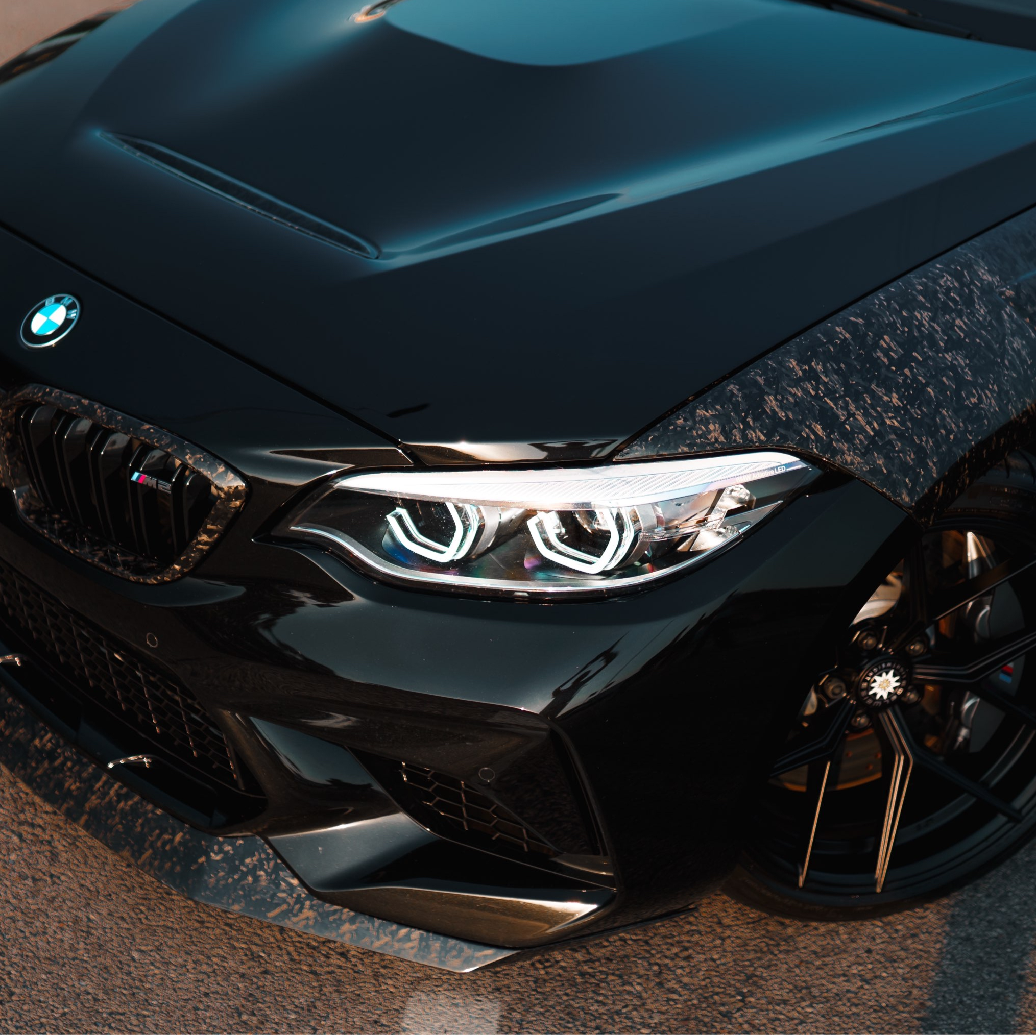 Forged carbon fiber front components upgrades for BMW M2 M2 Competition F87 by RSI c6