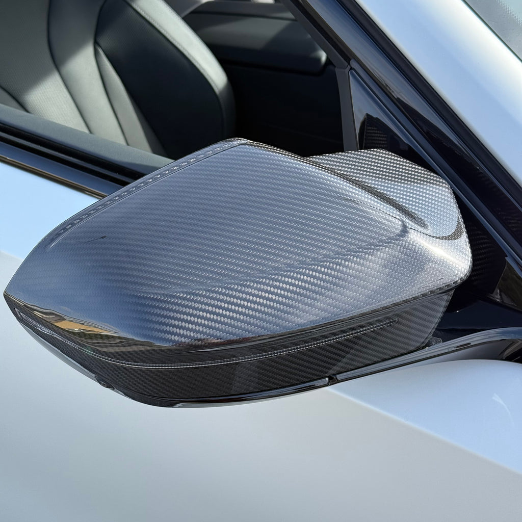 Side Mirror Caps in Carbon Fiber for BMW M5 G90/G99 by RSI c6