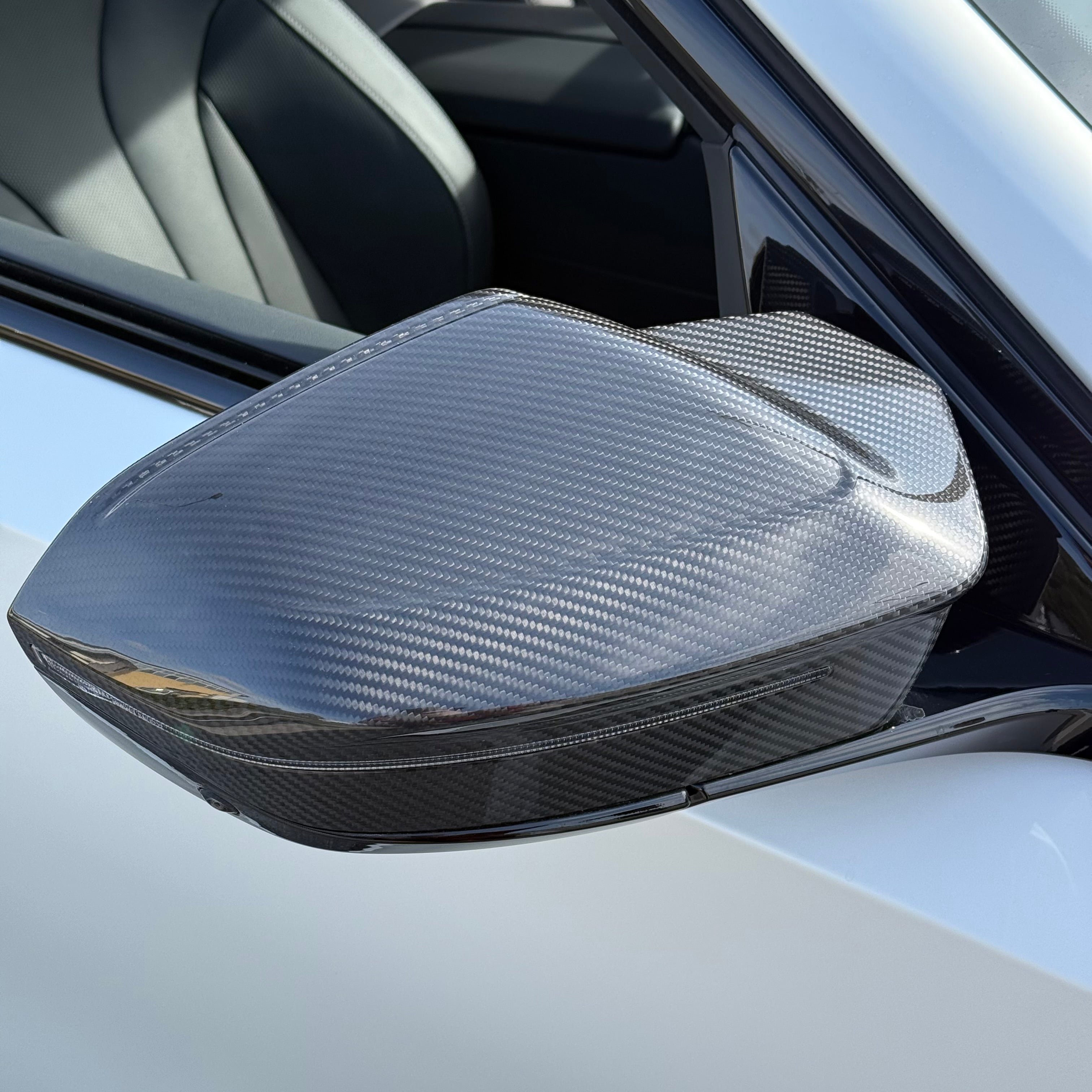 Side Mirror Caps in Carbon Fiber for BMW M5 G90/G99 by RSI c6