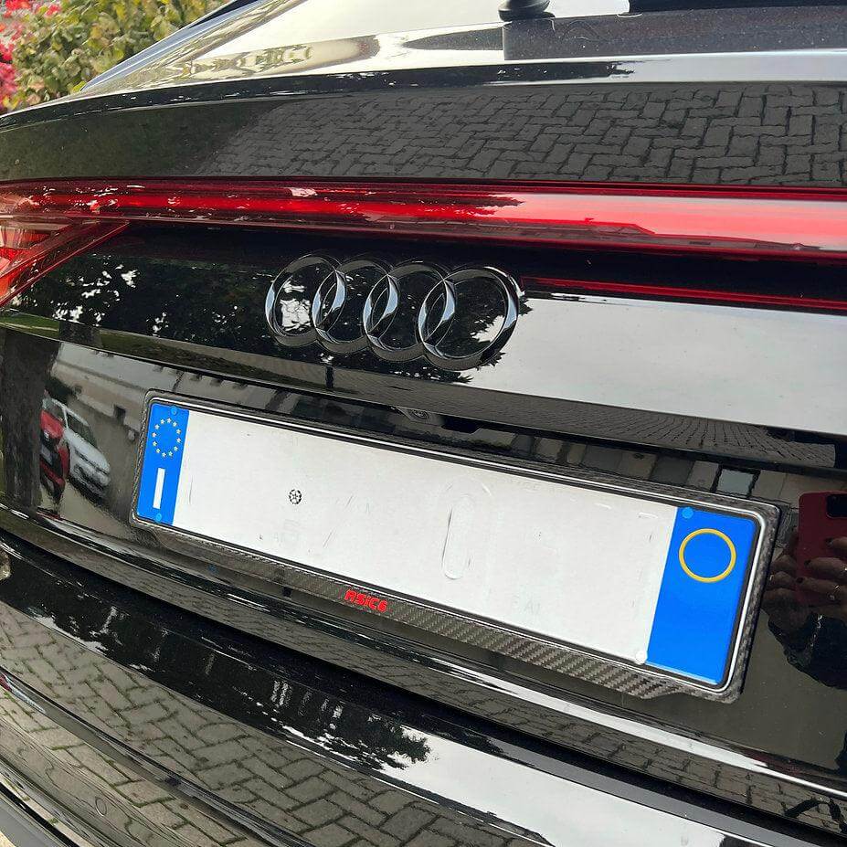 License Car Plate Holder in Carbon Fiber by RSI c6 - RSI c6