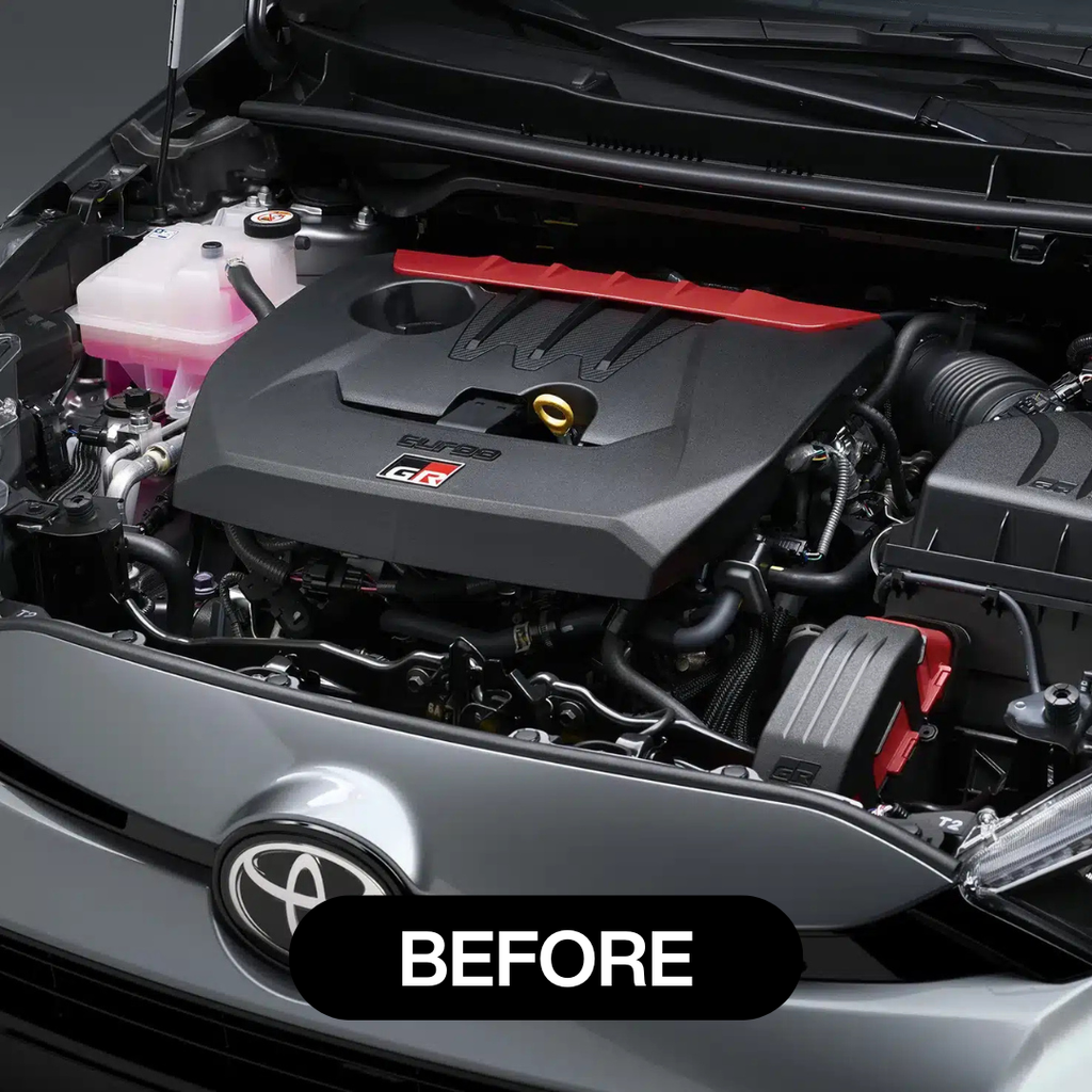 Engine Cover in Prepreg Carbon Fiber for Toyota GR Yaris by RSI c6 before