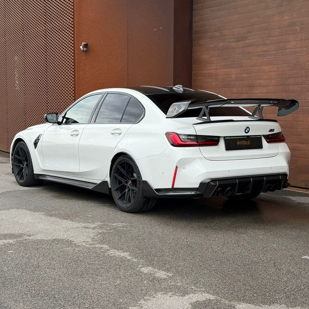 Carbon Fiber Car Parts for BMW M3 M4 G80 G81 G82 G83 sides skirts, front lip, mirror caps, carbon grill and other more by RSI c6