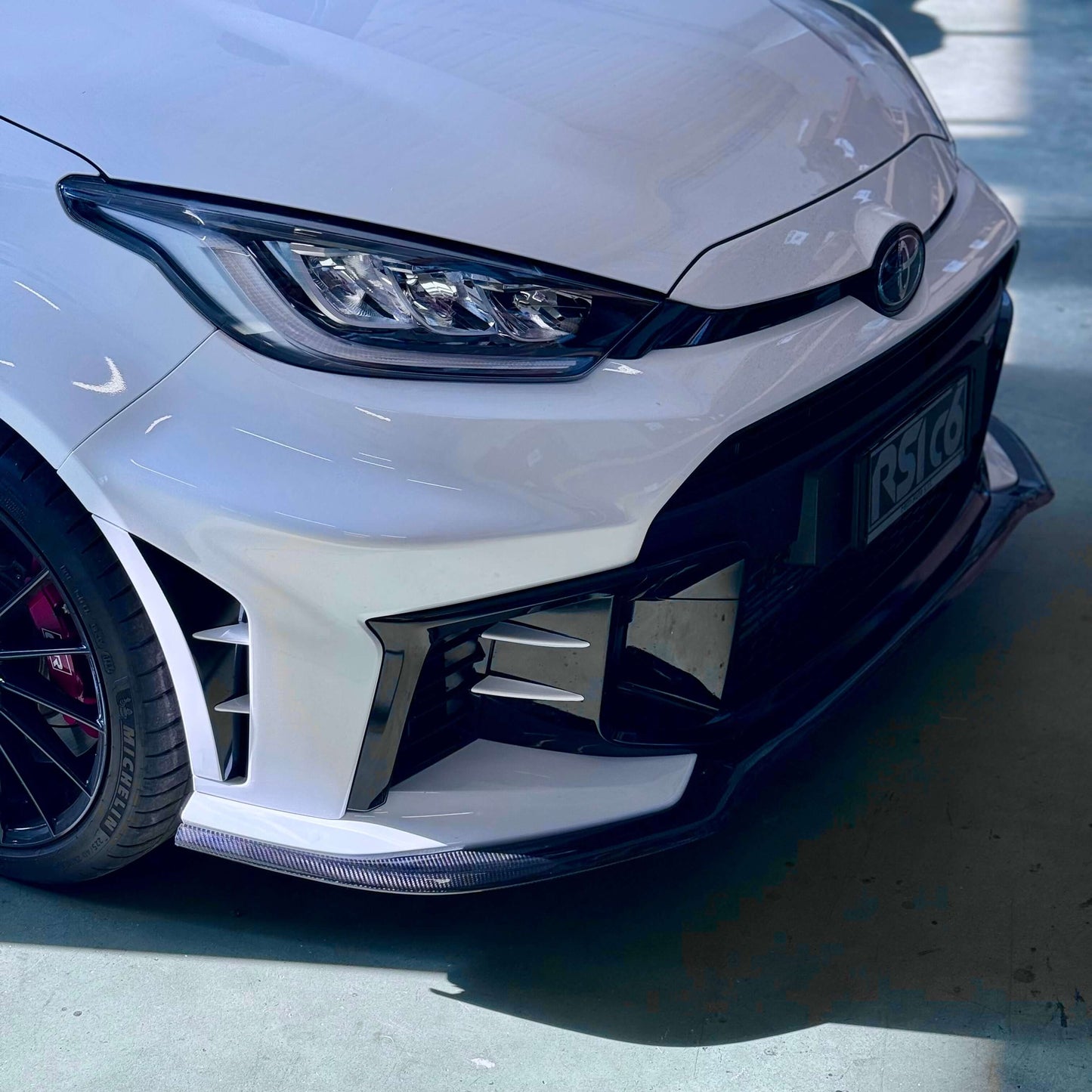 Front Lip in Carbon Fiber for Toyota GR Yaris mk2 by RSI c6