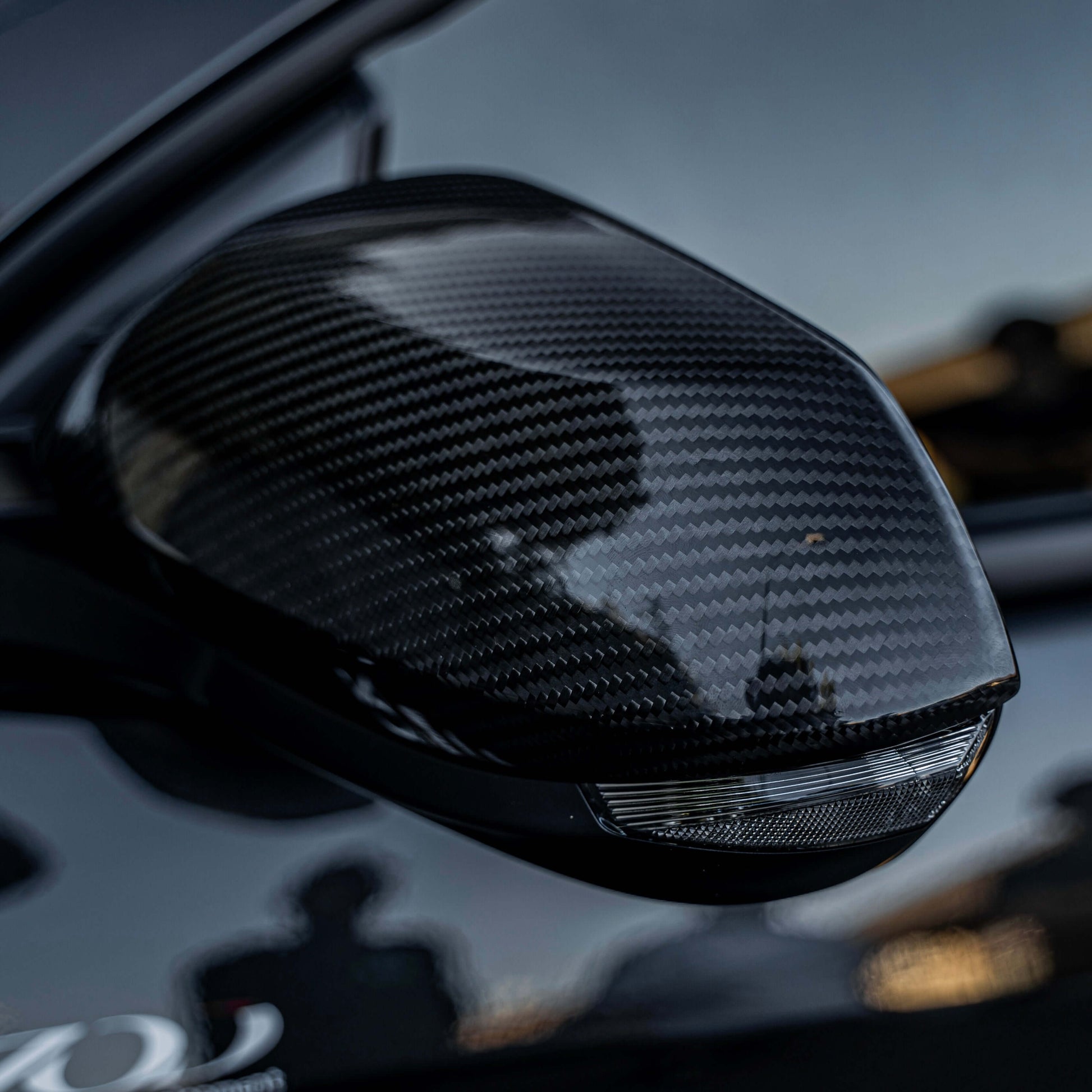 Side Mirror Caps in Gloss Carbon Fiber for Toyota GR Yaris mk1 & mk2 by RSI c6