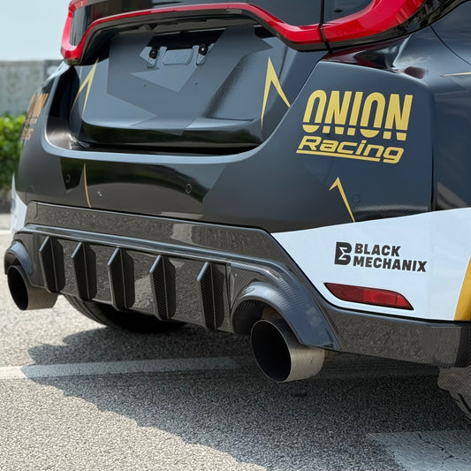 Carbon Fiber Rear diffuser for Toyota GR Yaris mk2 by RSI c6