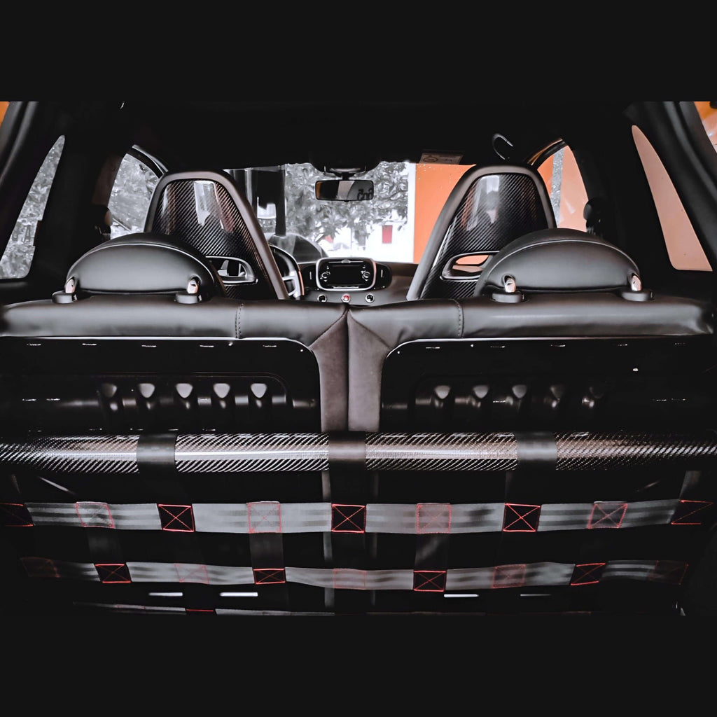 Rear Strut Bar in Prepreg Carbon Fiber or Forged Carbon - FIAT 500 Abarth - RSI c6