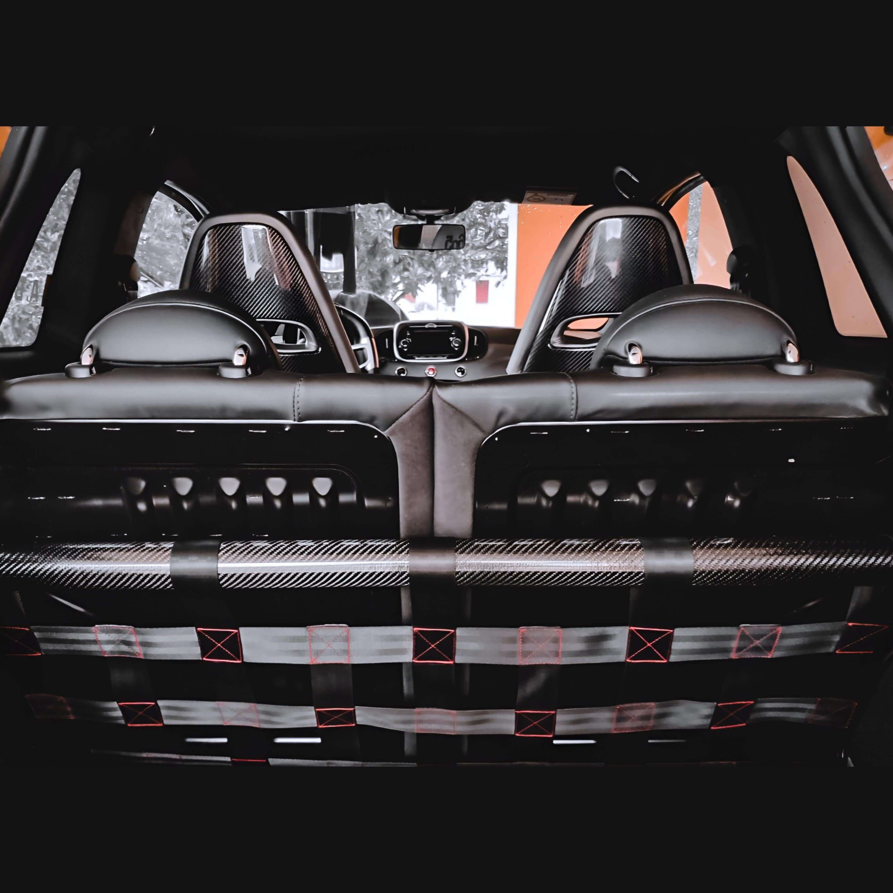 Rear Strut Bar in Prepreg Carbon Fiber or Forged Carbon - FIAT 500 Abarth - RSI c6