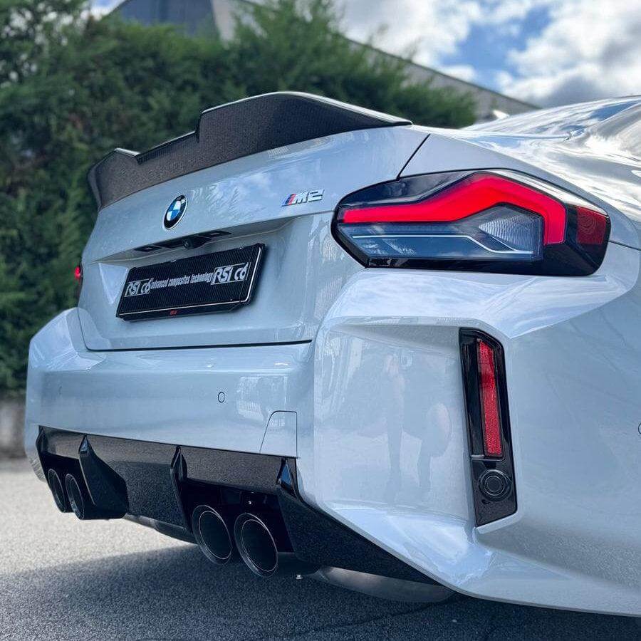 Ducktail Rear Spoiler in Carbon Fiber - BMW G87 M2