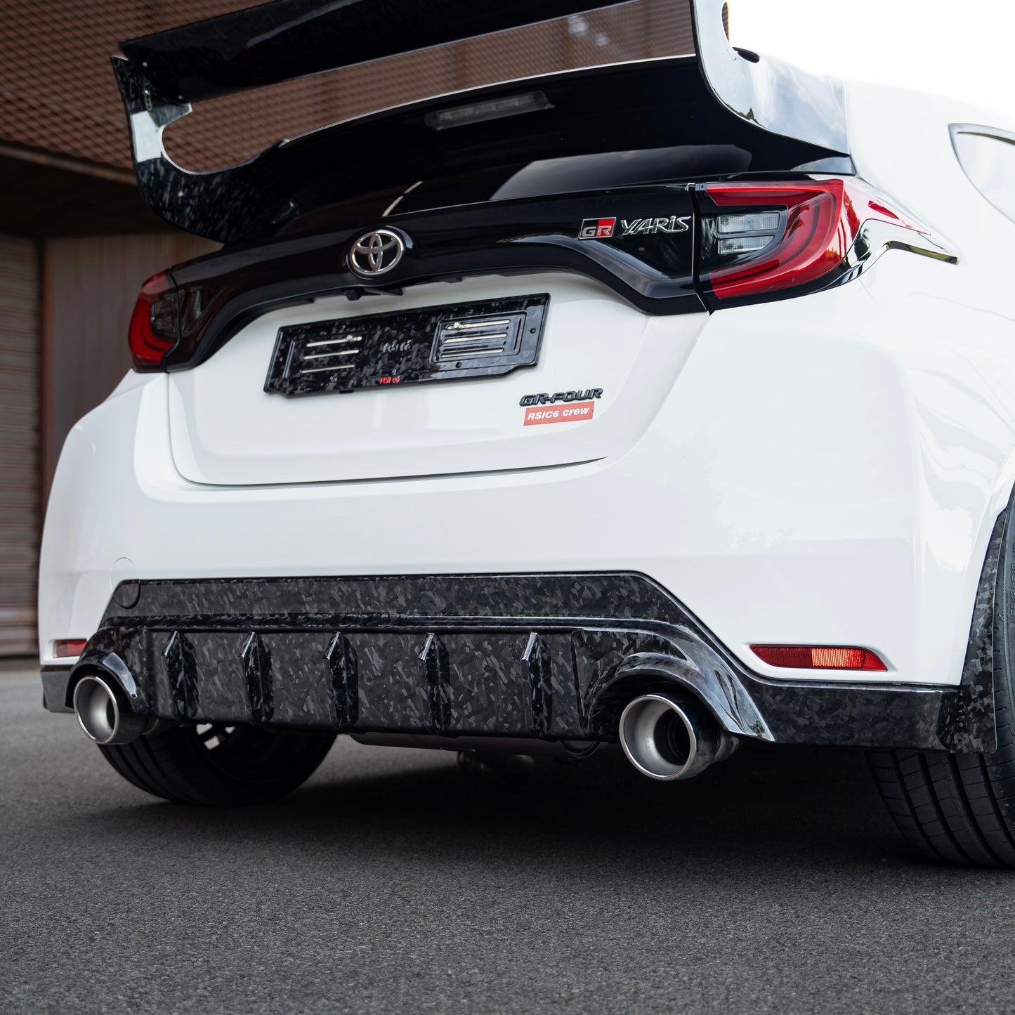 Rear Diffuser in Forged Carbon for Toyota GR Yaris mk2 by RSI c6