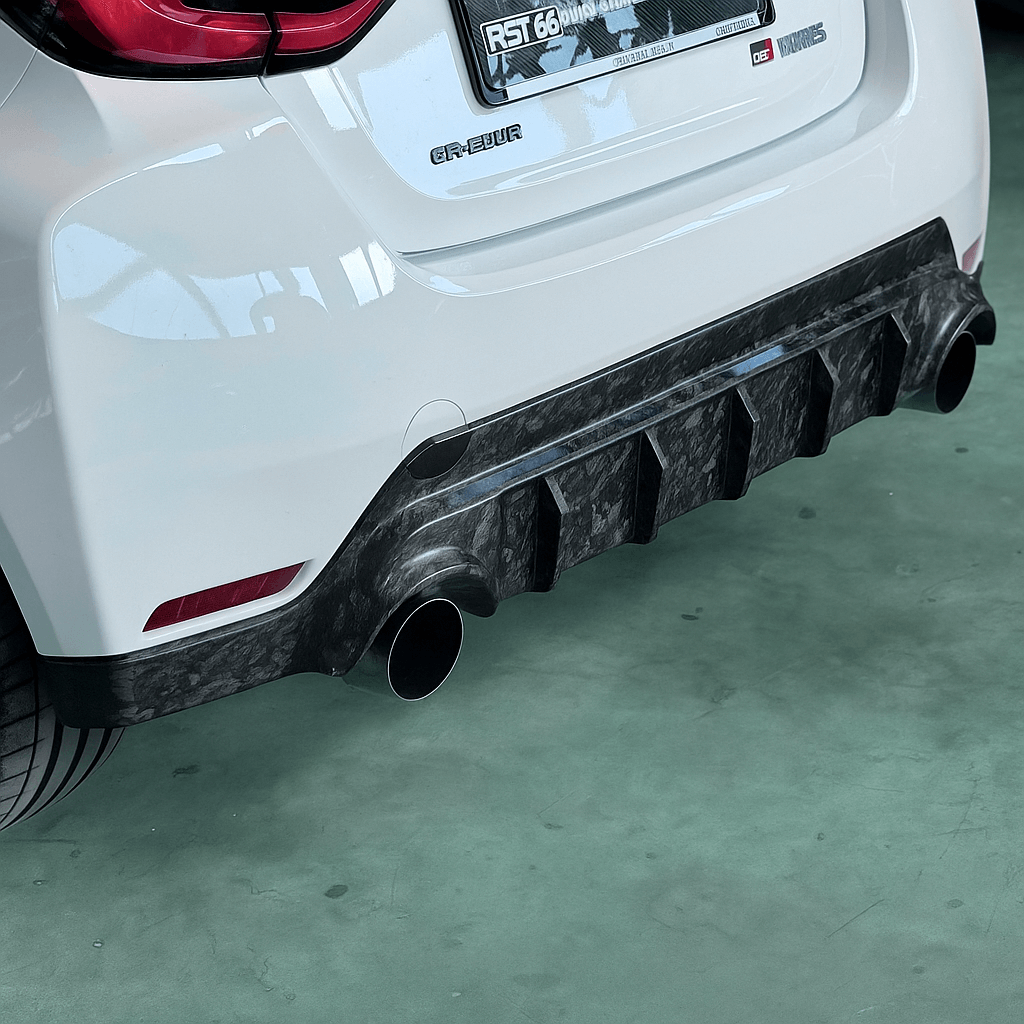 Rear Diffuser in Forged Carbon for Toyota GR Yaris mk2 by RSI c6
