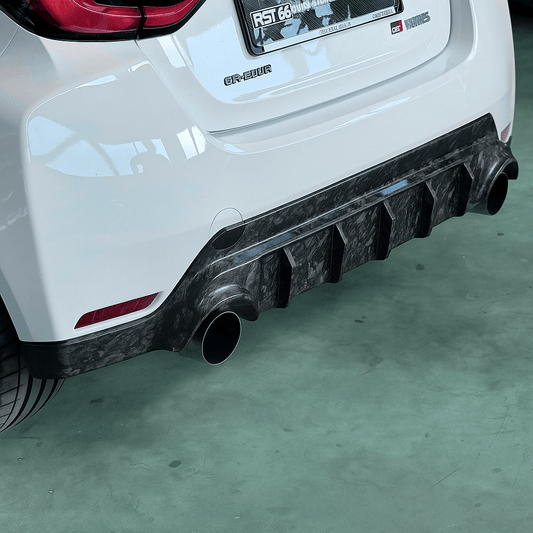 Rear Diffuser in Forged Carbon for Toyota GR Yaris mk2 by RSI c6