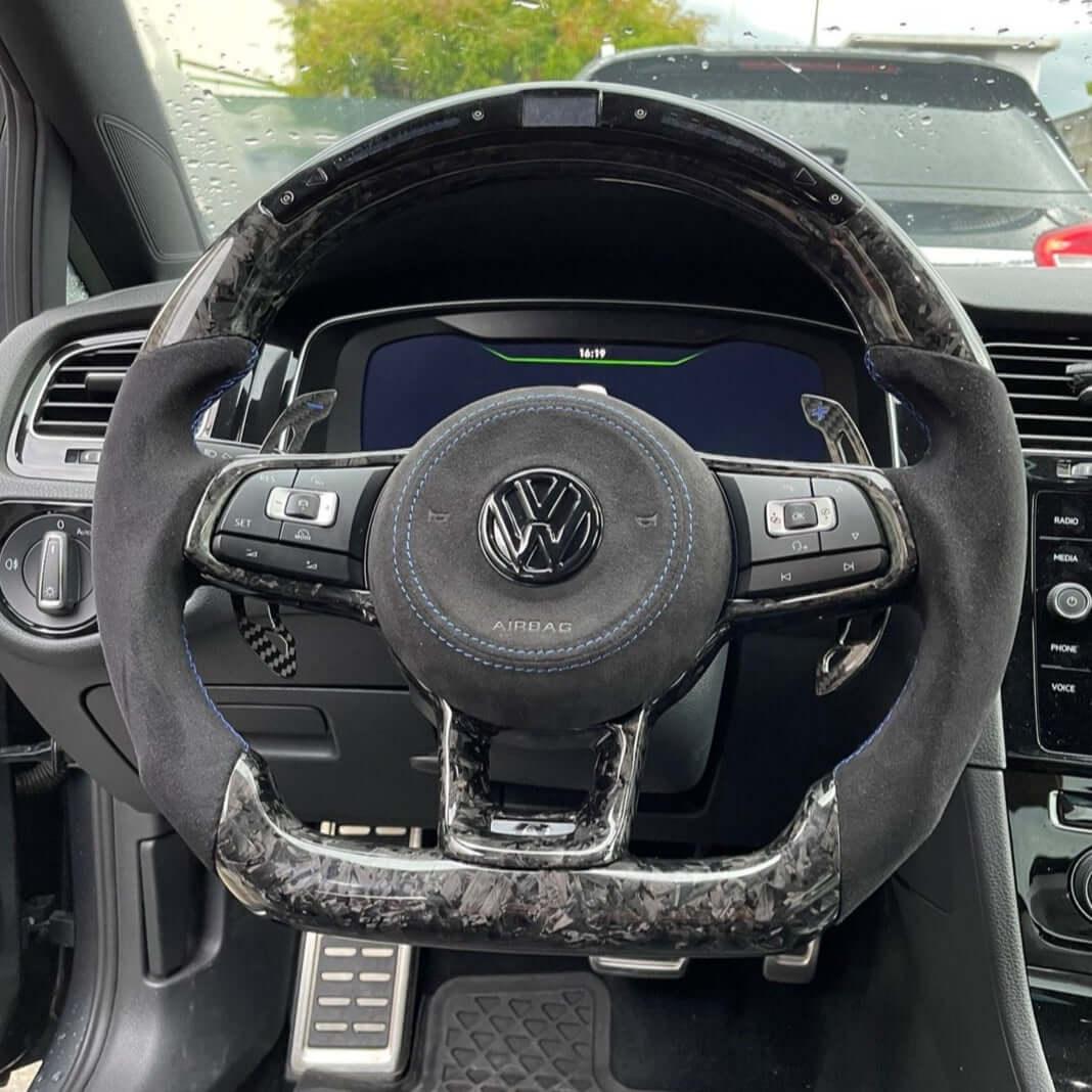 Steering Wheel Custom in Carbon Fiber or Forged Carbon - VW Golf Mk 7 / 7.5 - RSI c6