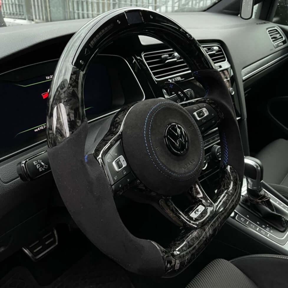 Steering Wheel Custom in Carbon Fiber or Forged Carbon - VW Golf Mk 7 / 7.5 - RSI c6