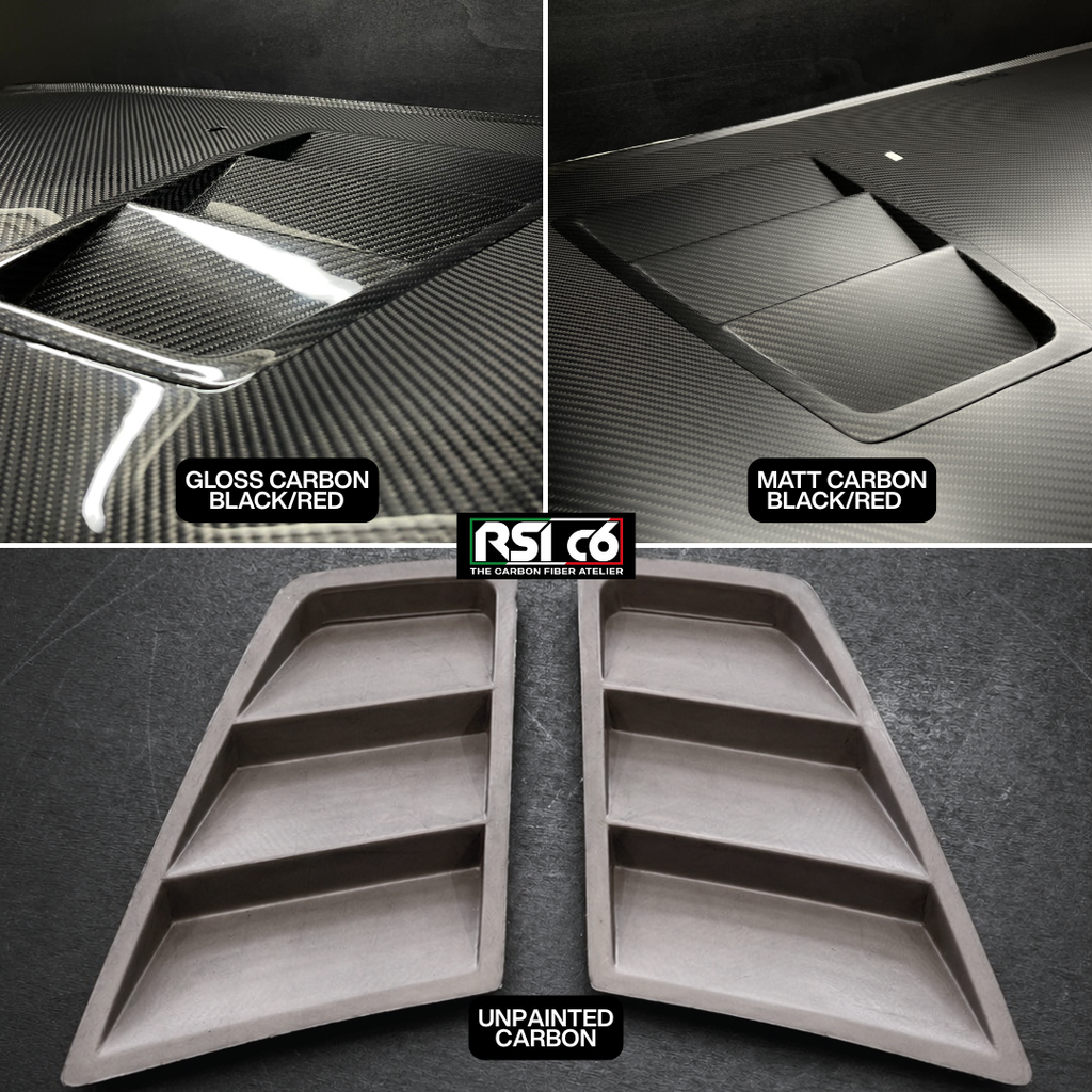 Front Bonnet Extractor in Carbon Fiber for ALL MODELS OF CAR by RSI c6