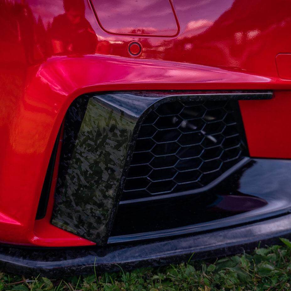 Front Bumper Fins Canards Splitter in Forged Carbon - AUDI TT RS Pre FL - RSI c6