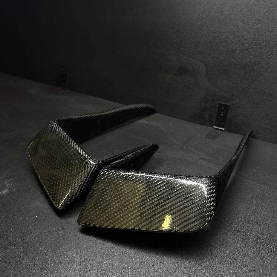Front Bumper Fins Canards Splitter in Carbon Fiber - VW GOLF 7 - RSI c6