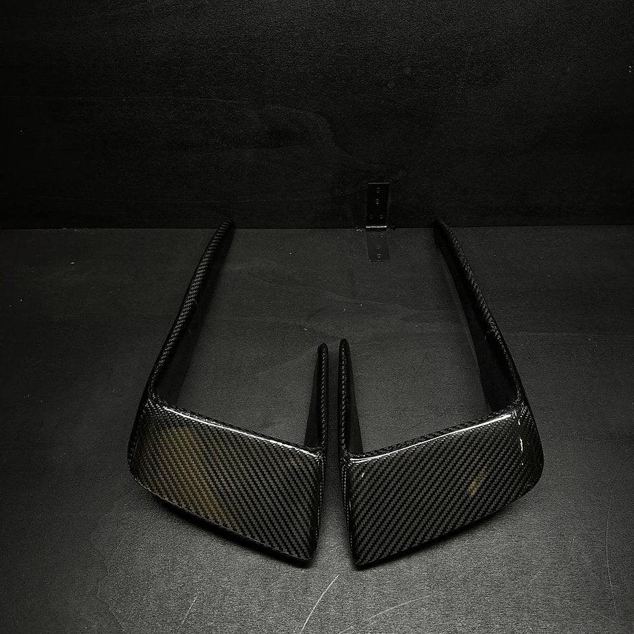 Front Bumper Fins Canards Splitter in Carbon Fiber - VW GOLF 7 - RSI c6