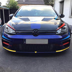 Front Bumper Fins Canards Splitter in Forged Carbon Fiber - VW GOLF 7 R or GTI/GTD - RSI c6