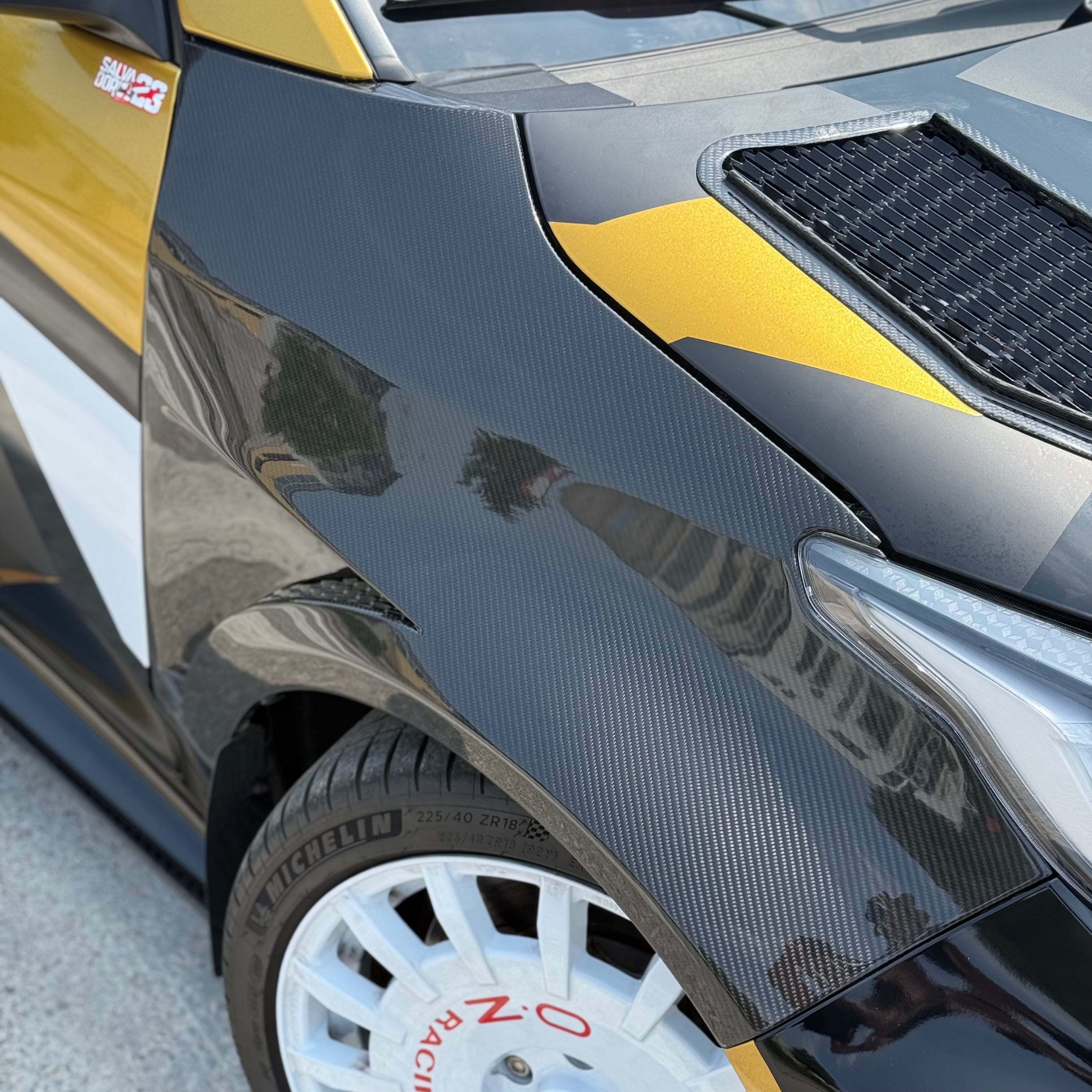 Front Vented Fenders in Gloss Carbon Fiber for Toyota GR Yaris mk1 & mk 2 by RSI c6