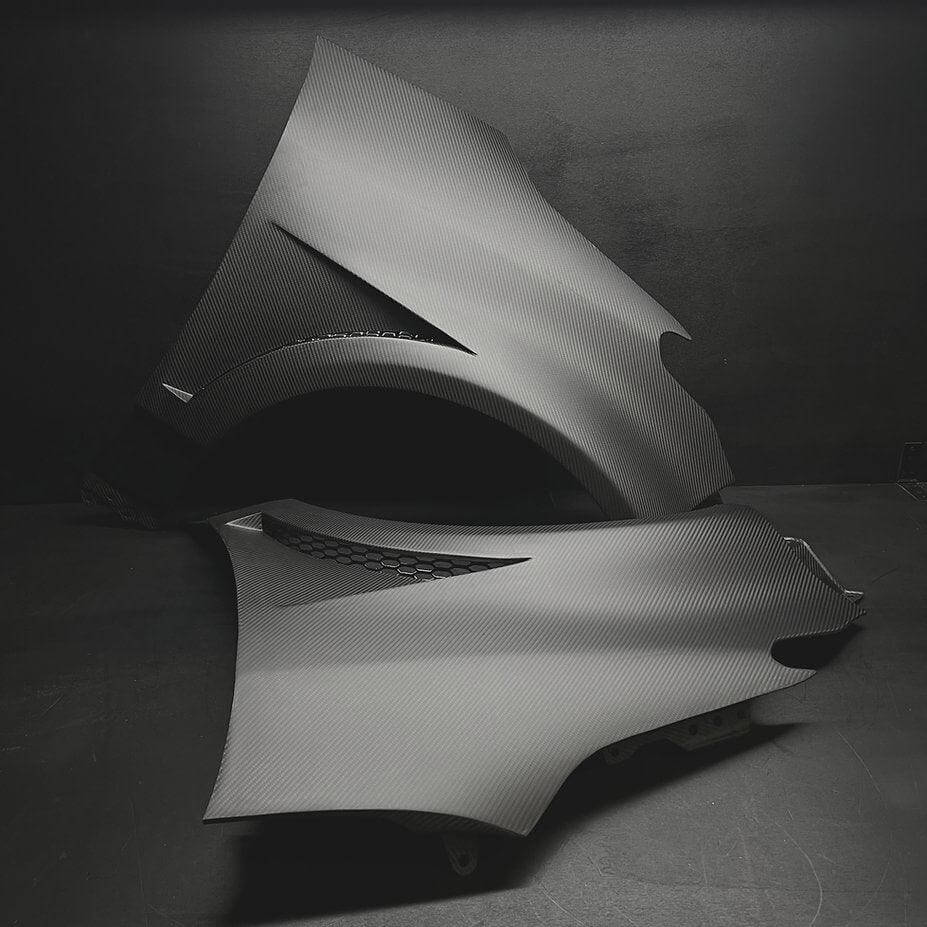 Front Vented Fenders in Matt Carbon Fiber for Toyota GR Yaris mk1 & mk 2 by RSI c6