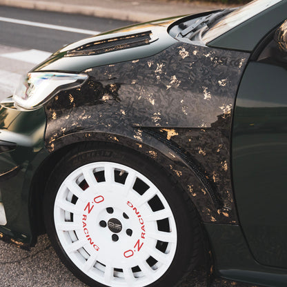 Front Vented Fenders in Forged Carbon Fiber with Gold Leaf for Toyota GR Yaris mk1 & mk2 by RSI c6