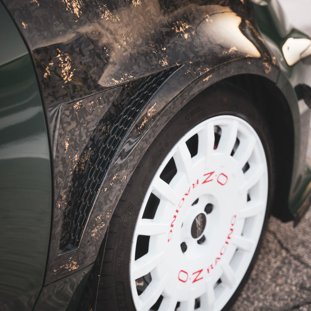 Front Vented Fenders in Forged Carbon Fiber with Gold Leaf for Toyota GR Yaris mk1 & mk2 by RSI c6