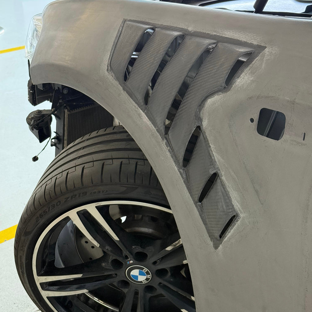 Parafanghi anteriori ventilati in fibra di carbonio - BMW F87 M2 e M2C