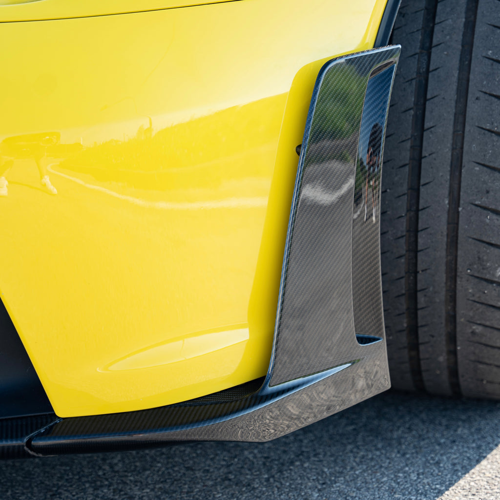 Front Lip with Uprights in Carbon Fiber for PORSCHE 911 GT3 RS (992) by RSI c6
