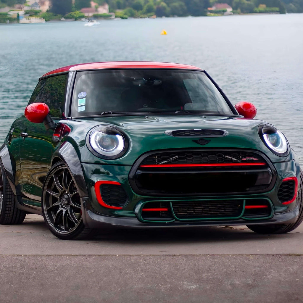 Front Lip in Carbon Fiber - MINI F55 / F56 / F57 JCW Bumper - RSI c6