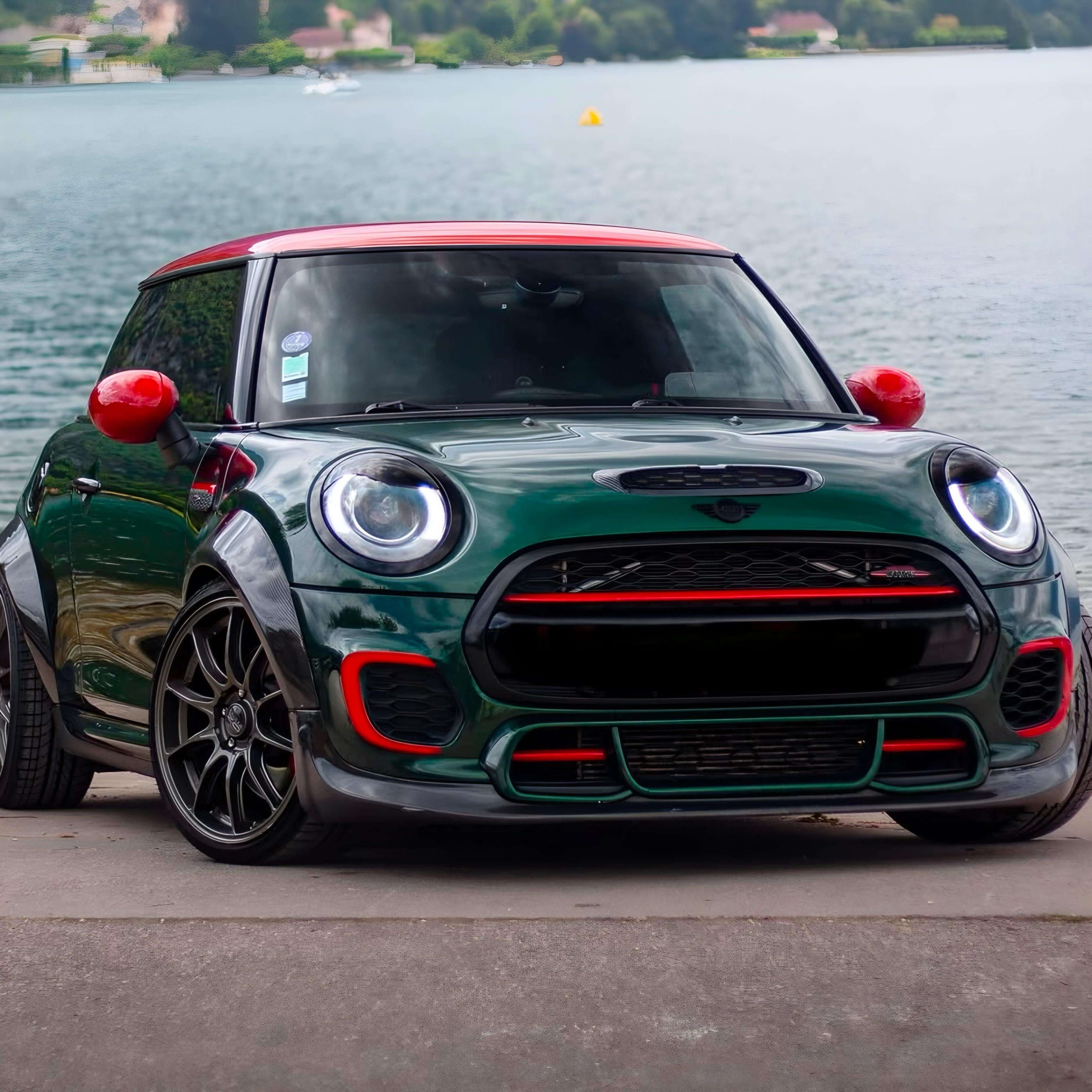 Front Lip in Carbon Fiber - MINI F55 / F56 / F57 JCW Bumper - RSI c6