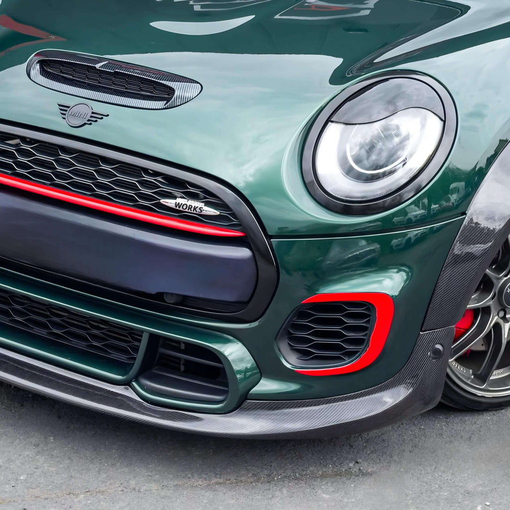 Front Lip in Carbon Fiber - MINI F55 / F56 / F57 JCW Bumper - RSI c6