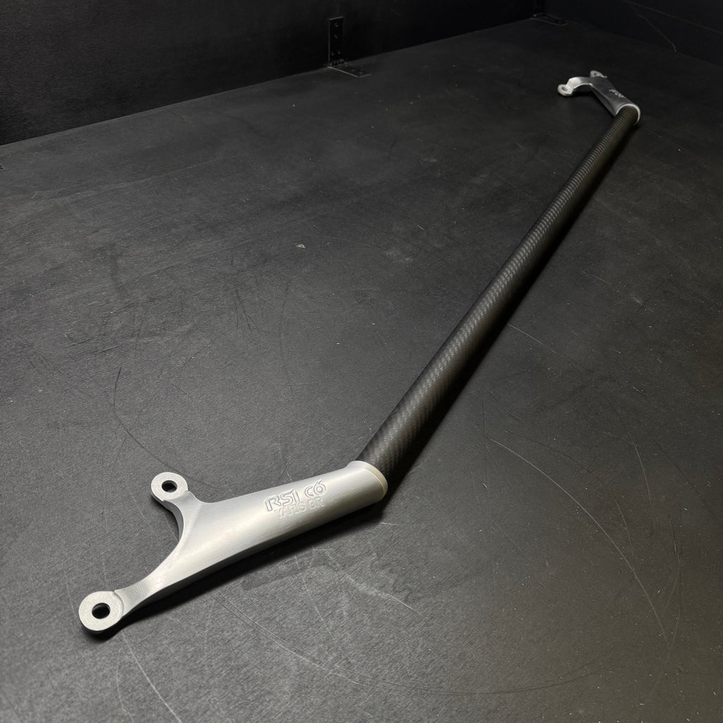Front Strut Bar in Matt Carbon Fiber and alluminium for Toyota GR Yaris mk2 by RSI c6
