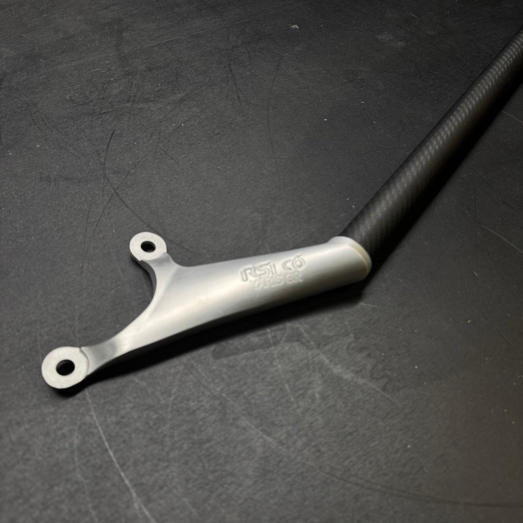 Front Strut Bar in Matt Carbon Fiber and alluminium for Toyota GR Yaris mk2 by RSI c6