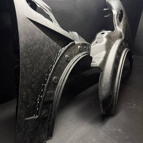 Front Fender Vented in Forged Carbon - MINI R55 / R56 / R57 / R58 / R59 / GP2 - RSI c6